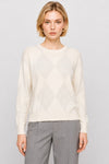 Maglia a maniche lunghe in lana con motivo a rombi - Maglia KELSO
