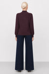 Ribbed jumper with a high neck and shoulder buttons - ENRIQUETA Jersey
