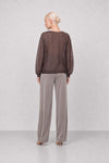 Maglia a maniche lunghe in alpaca con scollo a V - Maglia ADDO