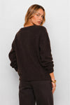 Pull col V en laine et cachemire à paillettes - Pull HELEVORN