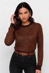 Long-sleeve jumper in a wool blend with metallic threads - HERENVARNO Jersey