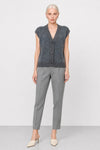 Sleeveless cardigan with a V-neck and front buttons - ROMARIC Sleeveless Jersey