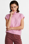 Maglia dolcevita da donna senza maniche con spilla - Maglia S/L RODOLFO