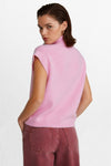 Sleeveless roll-neck jumper with a decorative brooch - RODOLFO Long Sleeve Jersey