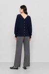 Maglia da donna in lana a maniche lunghe con scollo a V - Maglia M/L CLINIO