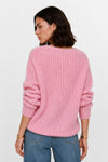 Pull col V texturé en laine et mohair à paillettes - Pull DESIDERATO
