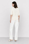 100% wool polo jumper with buttons and ribbed cuffs - CRATONE Jersey