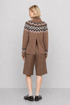 Maglia a collo alto in lana e alpaca con motivo geometrico - Maglia M/L REDWARD
