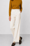 Women's trousers in stretch cotton with a high waist - Colored Trousers LULLACAT