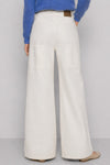 Pantaloni da donna a gamba larga e vita alta in cotone - Pantalone Color ONESTO