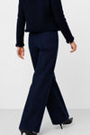 Jeans da donna a vita alta e gamba larga in cotone - Pantalone Color ADELFO