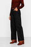 Wide-leg stretch jeans with a high waist and turn-ups - BRAULIO Denim Trousers