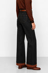Pantaloni in denim da donna a vita alta e gamba larga - Pantalone Denim CLARENZIO