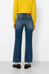 Jeans: high-waisted, straight, stretch, metal chain - LEVI Denim Trousers