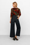 Women's denim jeans with a high waist and wide leg - AERGIA Denim Trousers
