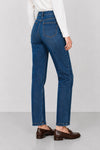 Jeans, high-waisted straight-leg stretch cotton - COREBO Denim Trousers