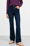 Jean taille haute évasé avec des chaînes décoratives - Pantalon Denim Con Catene KESIDIO