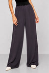 Pantalon femme en viscose à taille haute et jambe large - Pantalon FRANCISCO
