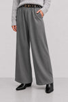 Wide-leg viscose trousers with an elasticated high waist - GIORDANO Trousers