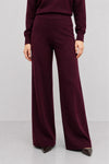Women's pure wool wide-leg trousers with a high waist - RICARDO Trousers