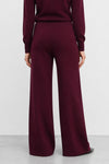 Women's pure wool wide-leg trousers with a high waist - RICARDO Trousers