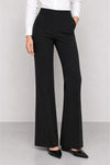Tailored high-waisted trousers with side pockets - EUSTOLIA Faux Leather Trousers