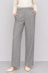 Tailored straight-leg trousers with a high waist and belt - TATY Trousers