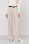Pleated wide-leg trousers with a high waist and pinstripes - GRIMWALD Trousers