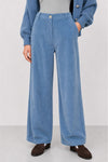 Pantalon large en velours côtelé taille haute - Pantalon GISELBERT