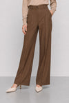Pantalones de vestir con pierna ancha y tiro alto - Pantalones HULBE