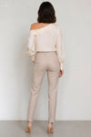Pantalon de tailleur à taille haute et coupe slim - Pantalon COZIO