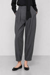 Pantalón de vestir con pinzas, tiro alto y bajo con vuelta - Pantalones COLMANO
