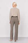 Pantalon ample taille haute élastiquée avec plis - Pantalon RINGIL