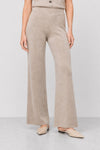 Knitted trousers with a high waist and wide leg - TRUD Knit Trousers