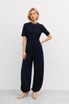 Ensemble blouse à col clouté et pantalon large - Set Blusa Pantalon RIGO