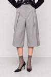 Tailored culottes with high waist and front pleats - CRISTALDO Shorts
