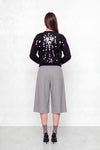 Pantalon culotte ample à taille haute avec plis - Short CRISTALDO