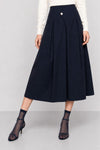 Bermuda shorts with a high waist, wrap cut and pinstripes - EVILASIO Bermuda Shorts