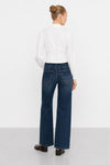 Blouse with a pointed collar and a button-down front - Blouse MORITAX