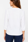 Blusa da donna con scollo a V e maniche a sbuffo - Blusa TLUX