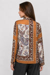 Blouse fluide à manches longues et motif cachemire - Blouse ETROX