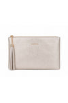 Clutch bag with a textured finish, zip and tassel detail - Bag ADELEX