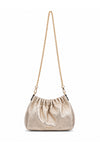 Borsa da donna in pelle arricciata con tracolla a catena - Borsa ZANGHYX
