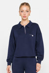 Ensemble de détente avec col polo et pantalon ample - SweatChemise STILEX