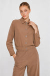 Jacket and trousers set with button-down front and pockets - Jacket PETITX