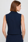 Waistcoat with a double-breasted pinstripe pattern - Waistcoat GISSYX