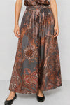 Maxi skirt with a paisley pattern and elasticated waist - Skirt VOIX