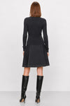 Ribbed wrap top with long sleeves and a V-neckline - Sweater INCRYX