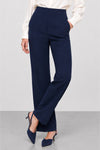 Pantalón de vestir recto de tiro alto con bolsillos - Pantalones BLUX