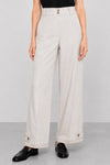 Pantaloni da donna a vita alta e gamba larga in cotone - Pantalone Fashion SPICEX